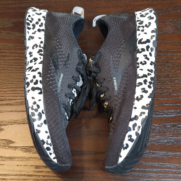 Brooks Revel 4 Black / Snow Leopard Running Sneakers Women’s Size 7.5 - Picture 2 of 7